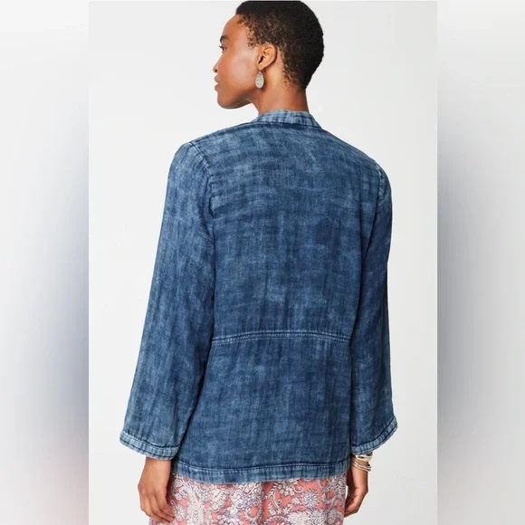 Pure Jill Double-Cloth Indigo Jacket Size Small NWT - Picture 2 of 13